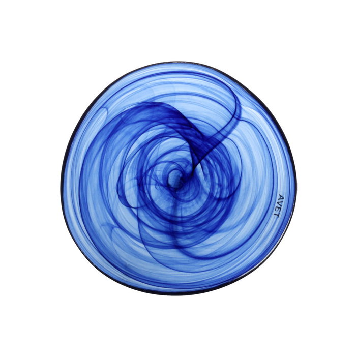 Avet Plato Azul Índigo 21,5 cm con Efecto Alabastro Avet Plato Azul Índigo 21,5 cm con Efecto Alabastro